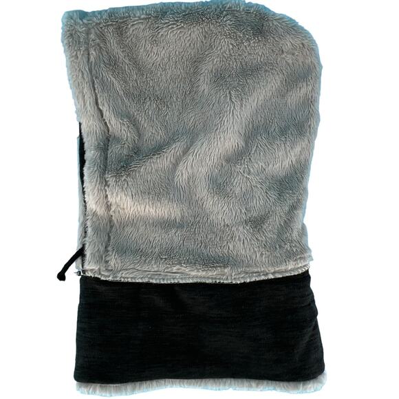 Soft Furry Hooded Head and Neck Warmer Faux Fur Drawstring - Picture 10 of 14